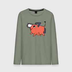 Мужской лонгслив Демон бензопилы Почита