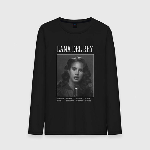 Мужской лонгслив Lana Del Rey black / Черный – фото 1