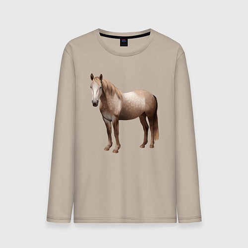 Мужской лонгслив Ирландская упряжная / Миндальный – фото 1