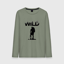 Мужской лонгслив Туризм - дикий мир