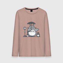 Мужской лонгслив Тоторо с зонтиком