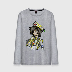 Мужской лонгслив Лелуш в белом