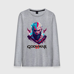 Лонгслив хлопковый мужской God of War, Kratos, цвет: меланж
