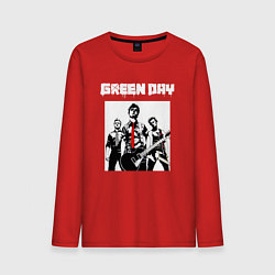 Лонгслив хлопковый мужской Greed Day rock, цвет: красный