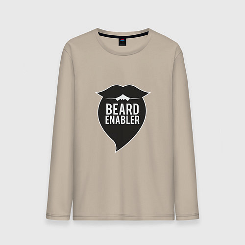 Мужской лонгслив Beard enabler / Миндальный – фото 1