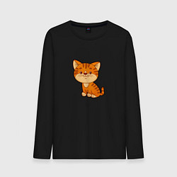 Мужской лонгслив Рыжий котенок