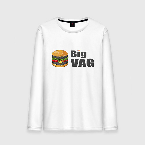 Мужской лонгслив Big VAGodroch / Белый – фото 1