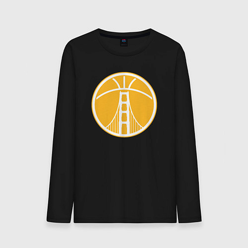 Мужской лонгслив Warriors ball / Черный – фото 1