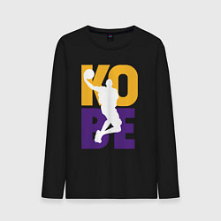 Лонгслив хлопковый мужской Kobe fly, цвет: черный