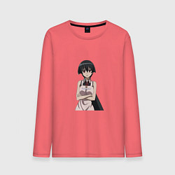 Лонгслив хлопковый мужской Убийца Акамэ: Акамэ, цвет: коралловый