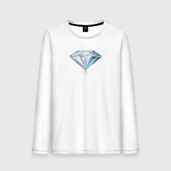 Лонгслив хлопковый мужской Бриллиант Diamond, цвет: белый