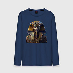 Лонгслив хлопковый мужской Египетский фараон, цвет: тёмно-синий