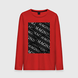 Лонгслив хлопковый мужской Magnificent, цвет: красный