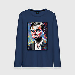 Мужской лонгслив Леонардо Ди Каприо поп-арт