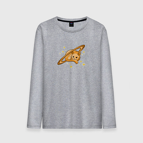 Мужской лонгслив Пушистая планета / Меланж – фото 1