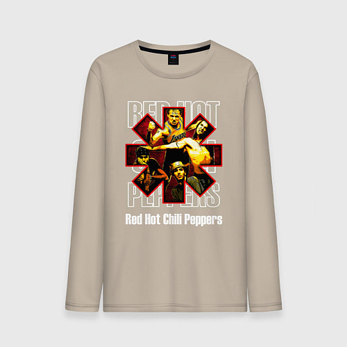 Мужской лонгслив RHCP rock / Миндальный – фото 1