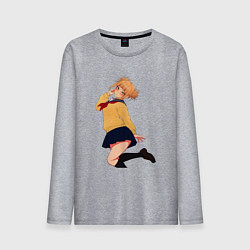 Лонгслив хлопковый мужской Химико Тога в чулках, цвет: меланж