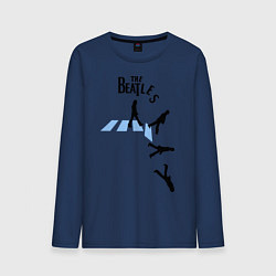 Лонгслив хлопковый мужской The Beatles: break down, цвет: тёмно-синий