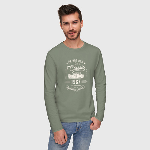 Мужской лонгслив Я классический 1967 / Авокадо – фото 3