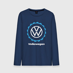 Лонгслив хлопковый мужской Volkswagen в стиле Top Gear, цвет: тёмно-синий