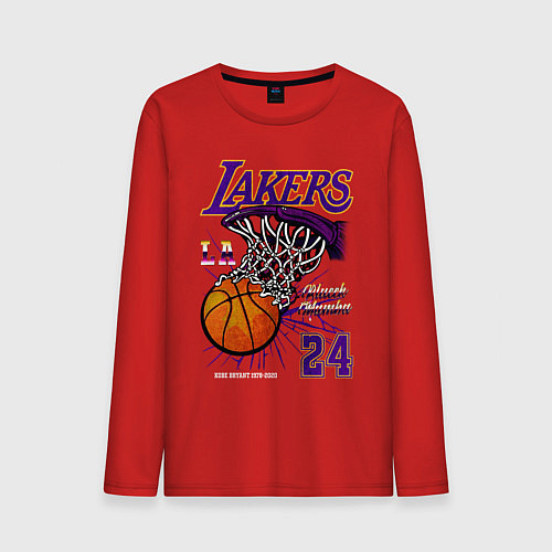 Мужской лонгслив LA Lakers Kobe / Красный – фото 1