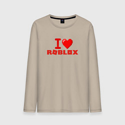 Мужской лонгслив I love Roblox