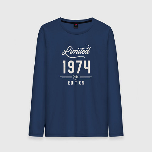 Мужской лонгслив 1974 ограниченный выпуск / Тёмно-синий – фото 1