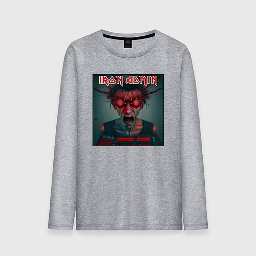 Мужской лонгслив Iron admin / Меланж – фото 1