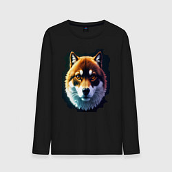 Мужской лонгслив Shiba пёсель