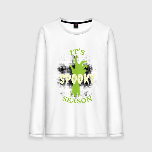 Мужской лонгслив Its spooky season / Белый – фото 1