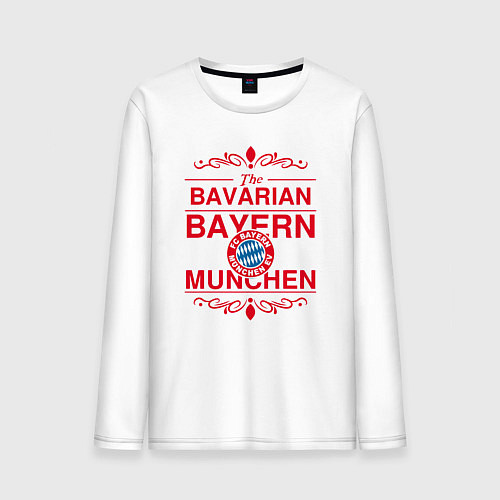 Мужской лонгслив Bavarian Bayern / Белый – фото 1