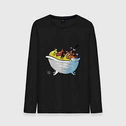 Мужской лонгслив Уточка в ванне