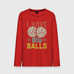 Мужской лонгслив У меня большие шары