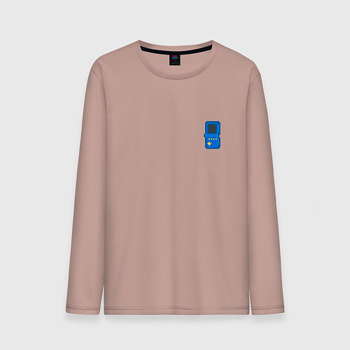 Мужской лонгслив Игровая консоль Тетрис - мини / Пыльно-розовый – фото 1