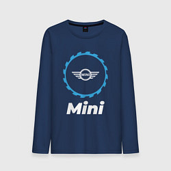 Лонгслив хлопковый мужской Mini в стиле Top Gear, цвет: тёмно-синий