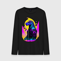 Мужской лонгслив Cool dinosaur - cyberpunk - neural network