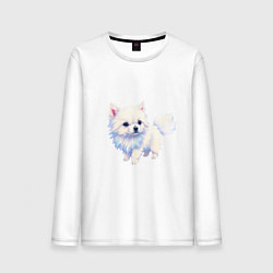 Мужской лонгслив Милый пушистый щеночек