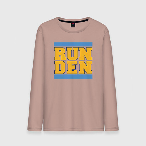 Мужской лонгслив Run Denver Nuggets / Пыльно-розовый – фото 1