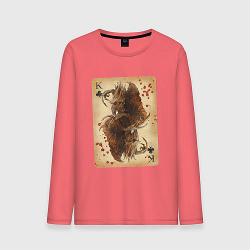 Мужской лонгслив Fable III Хозяин Теней, король крести / Коралловый – фото 1