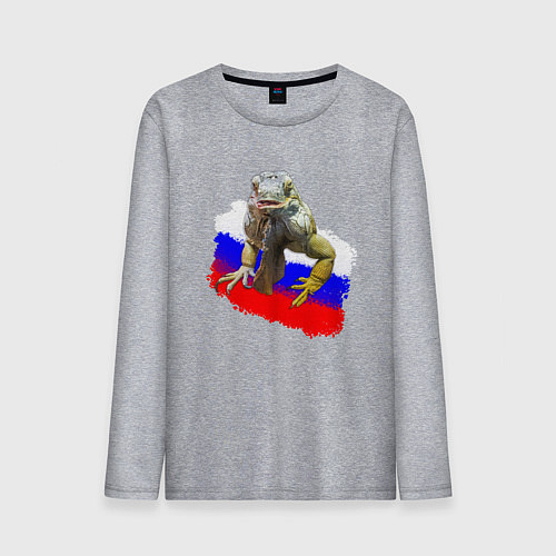 Мужской лонгслив Ящер / Меланж – фото 1