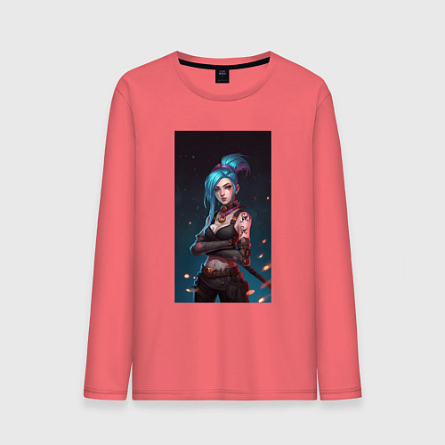 Мужской лонгслив JINX Arcane League Of Legends / Коралловый – фото 1