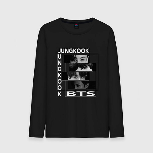 Мужской лонгслив Чонгук BTS JungKook / Черный – фото 1