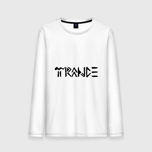 Мужской лонгслив In trance / Белый – фото 1