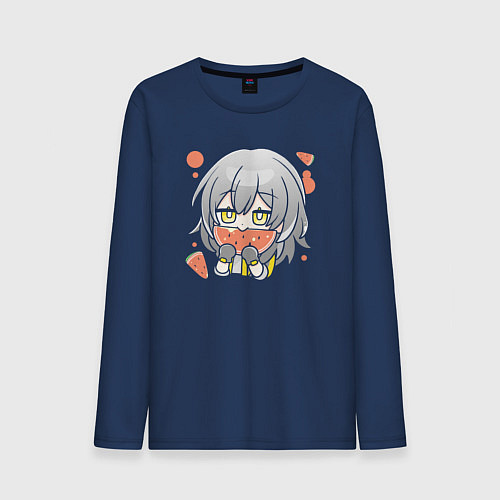 Мужской лонгслив Trailblazer / Тёмно-синий – фото 1