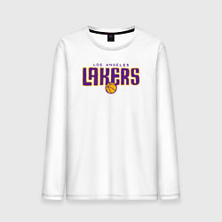 Лонгслив хлопковый мужской Team Lakers, цвет: белый