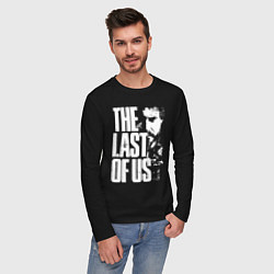 Лонгслив хлопковый мужской The last of us game, цвет: черный — фото 2