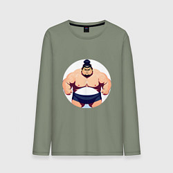 Мужской лонгслив Борец сумо