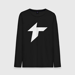 Лонгслив хлопковый мужской Thunder awaken logo, цвет: черный