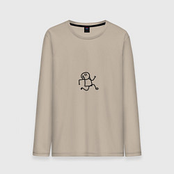 Мужской лонгслив Заквадративаемся