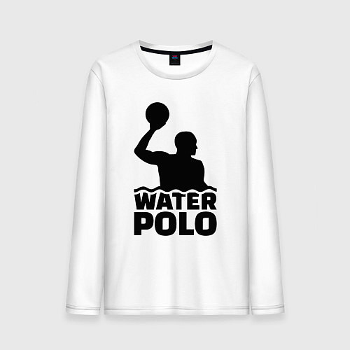 Мужской лонгслив Водное поло / Белый – фото 1